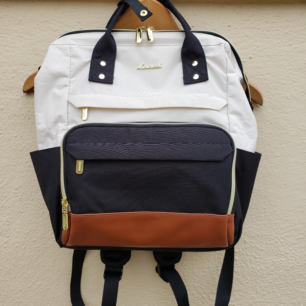 Stylish Black and Brown Backpack